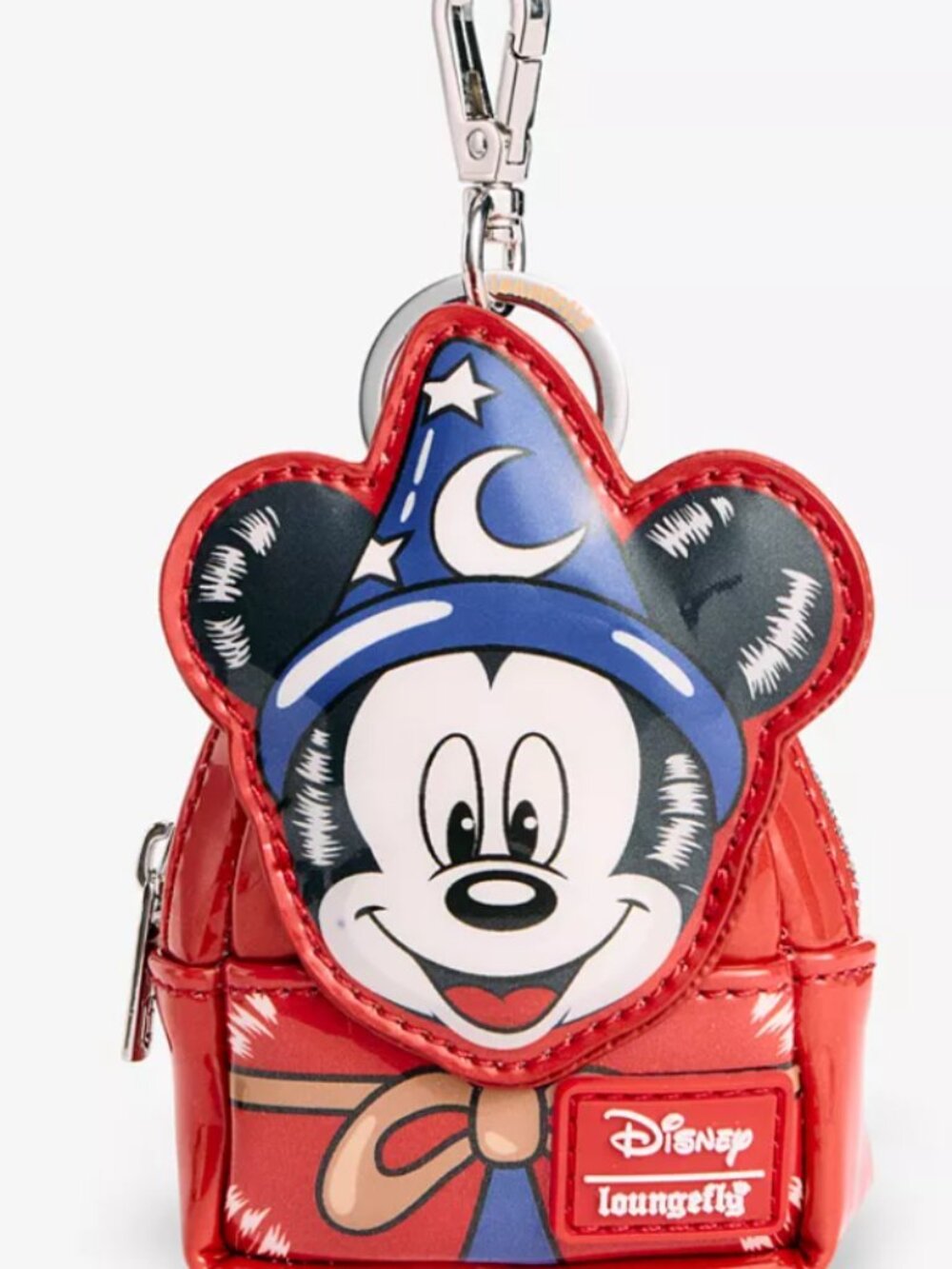 Disney Loungefly Macys Sorcerer Mickey Backpack Bag Charm Keychain
